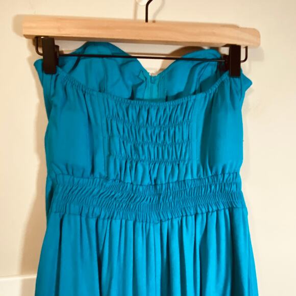 Vintage 80s Two Piece Jumpsuit & Jacket Set Teal/Turquoise Beaded Embellished 10 - Picture 12 of 16